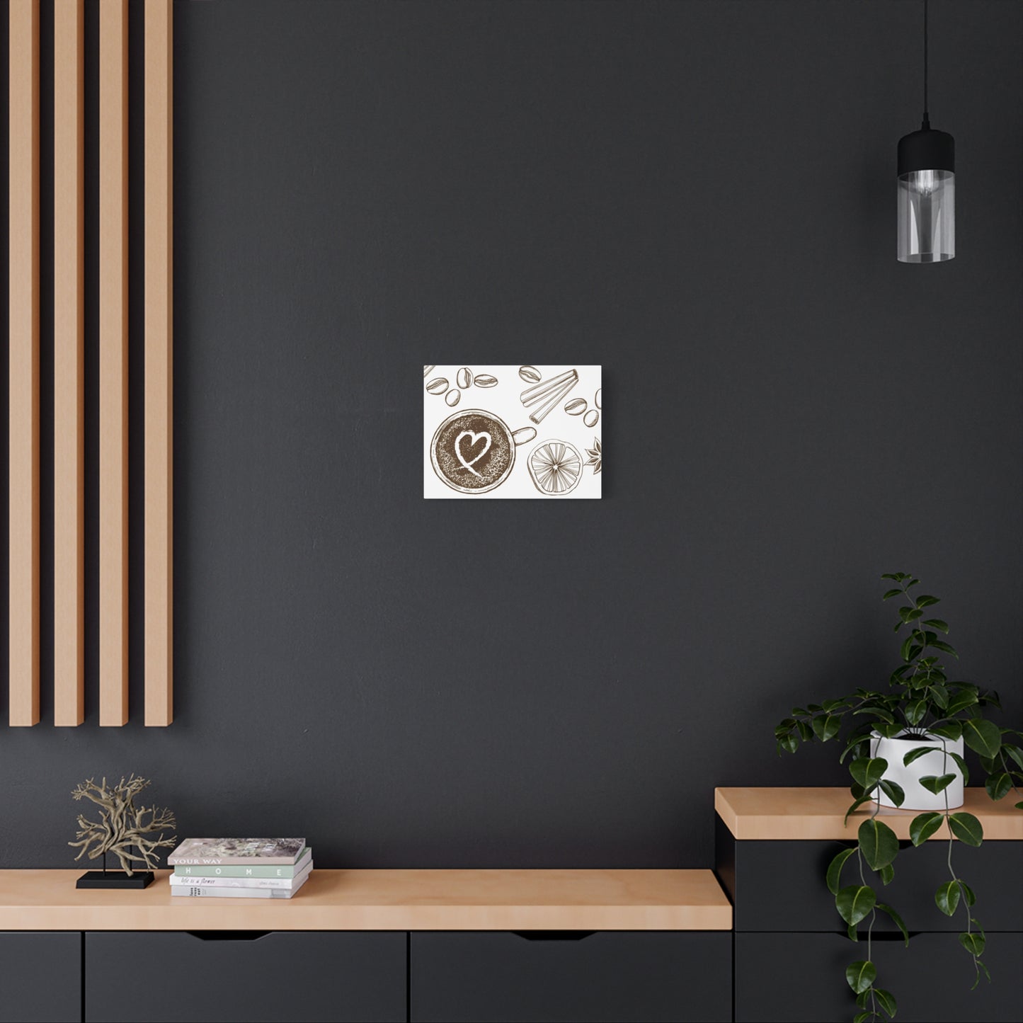 Coffee Lover Art Matte Canvas | Minimalist Home Decor