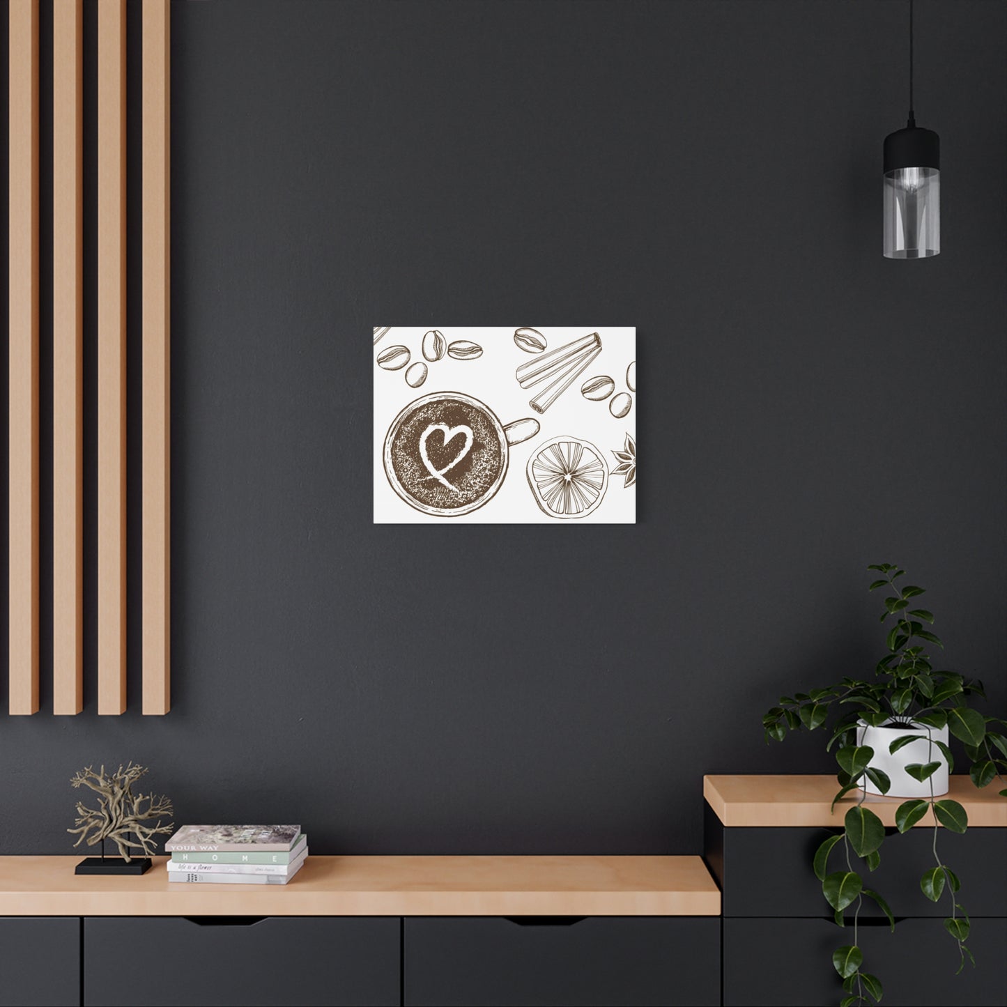 Coffee Lover Art Matte Canvas | Minimalist Home Decor