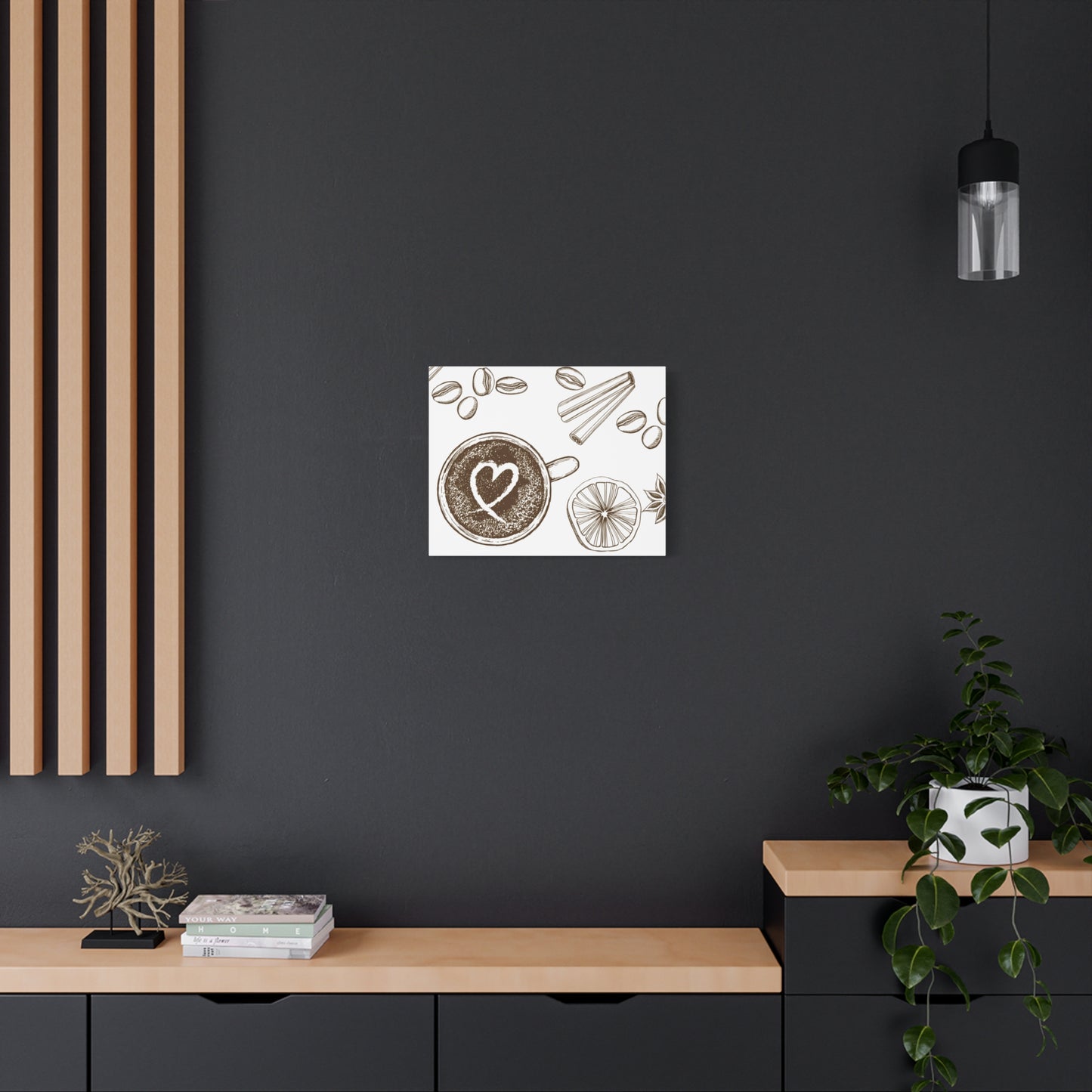 Coffee Lover Art Matte Canvas | Minimalist Home Decor
