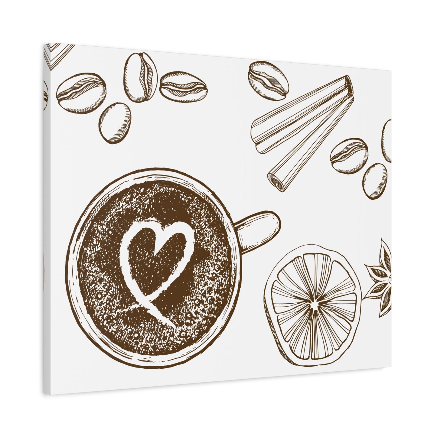 Coffee Lover Art Matte Canvas | Minimalist Home Decor