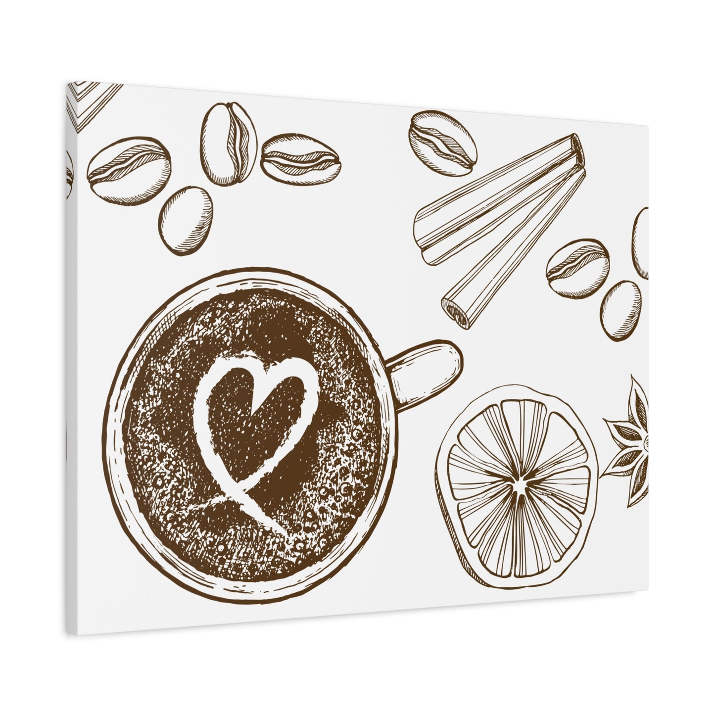 Coffee Lover Art Matte Canvas | Minimalist Home Decor