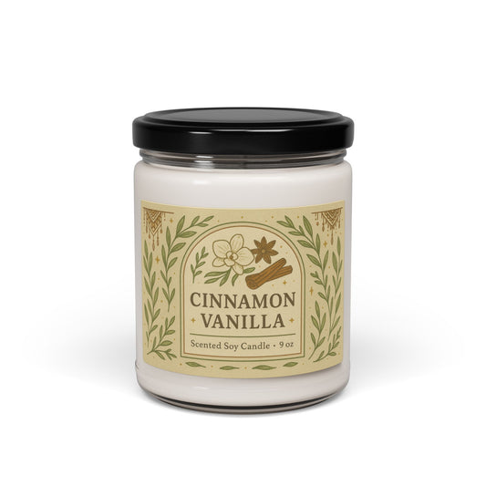 9oz Scented Soy Jar Candles | Christmas Warmth, Apple Harvest, Cinnamon Vanilla, and MORE!
