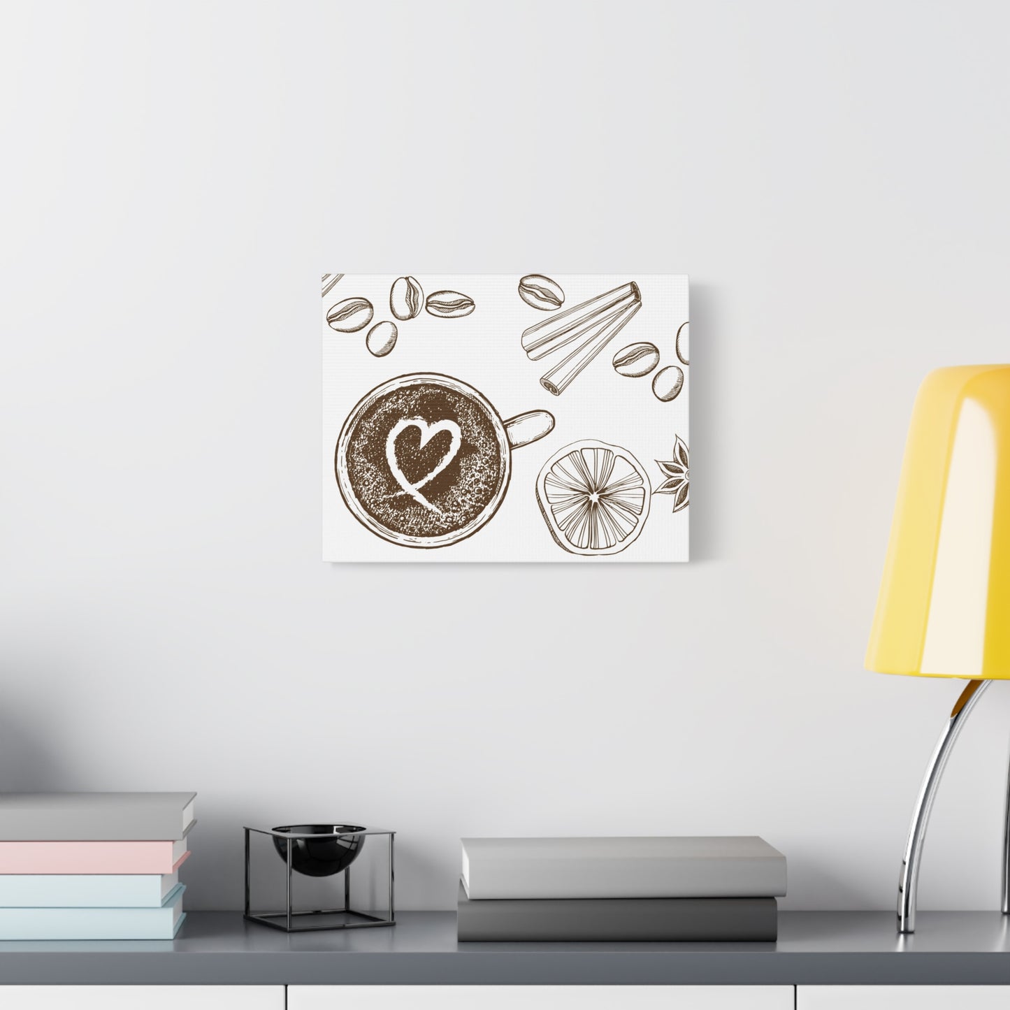 Coffee Lover Art Matte Canvas | Minimalist Home Decor