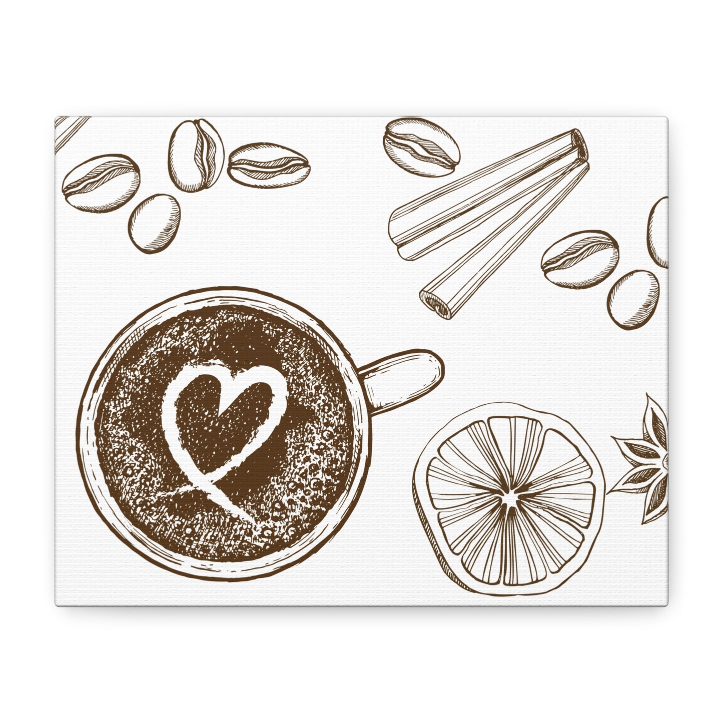Coffee Lover Art Matte Canvas | Minimalist Home Decor