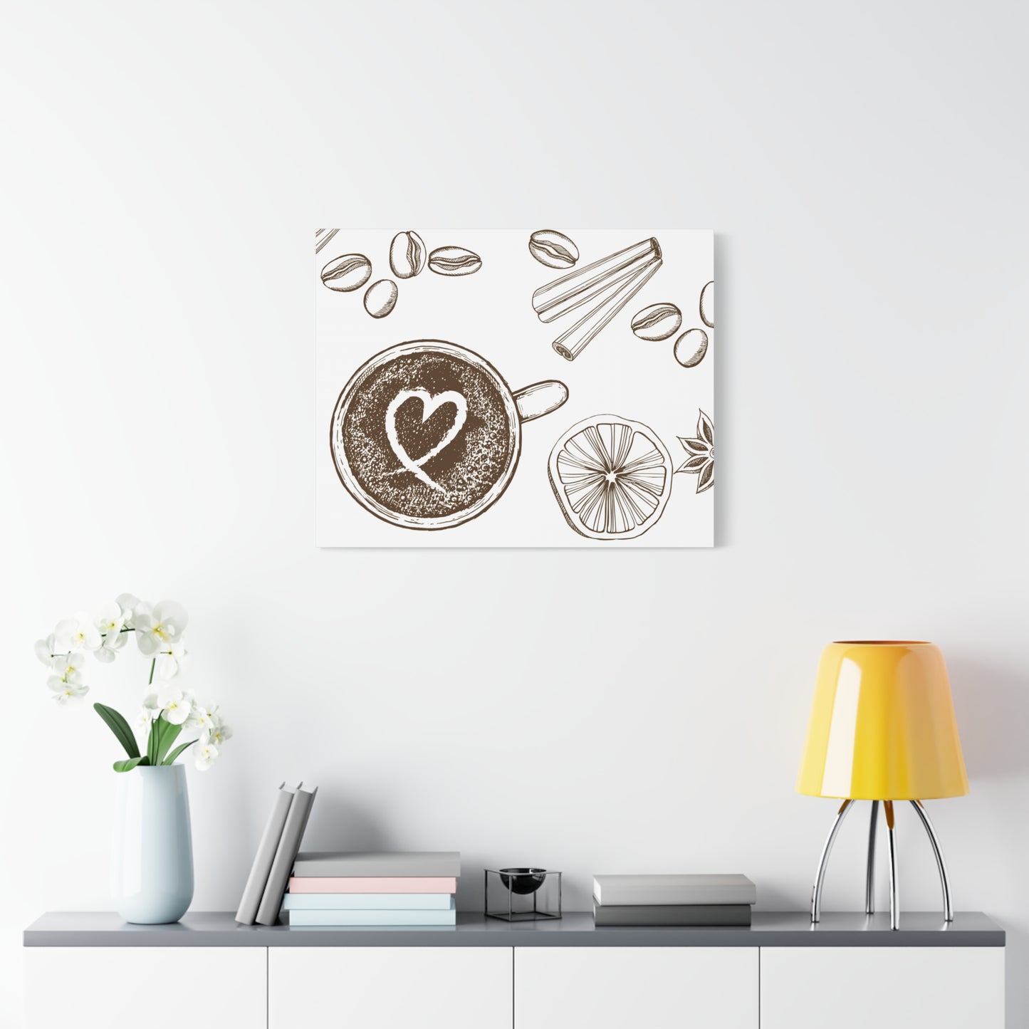 Coffee Lover Art Matte Canvas | Minimalist Home Decor