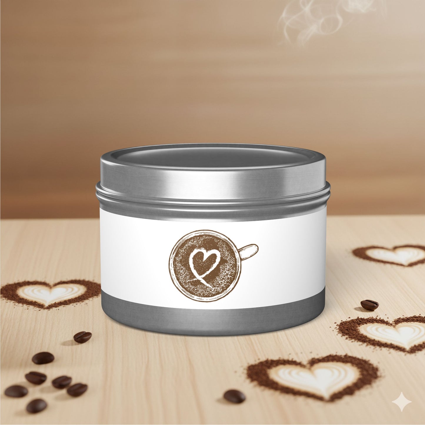 Coffee Lover Candle | Minimalist Fresh Coffee Scented Candle, 4oz or 8oz