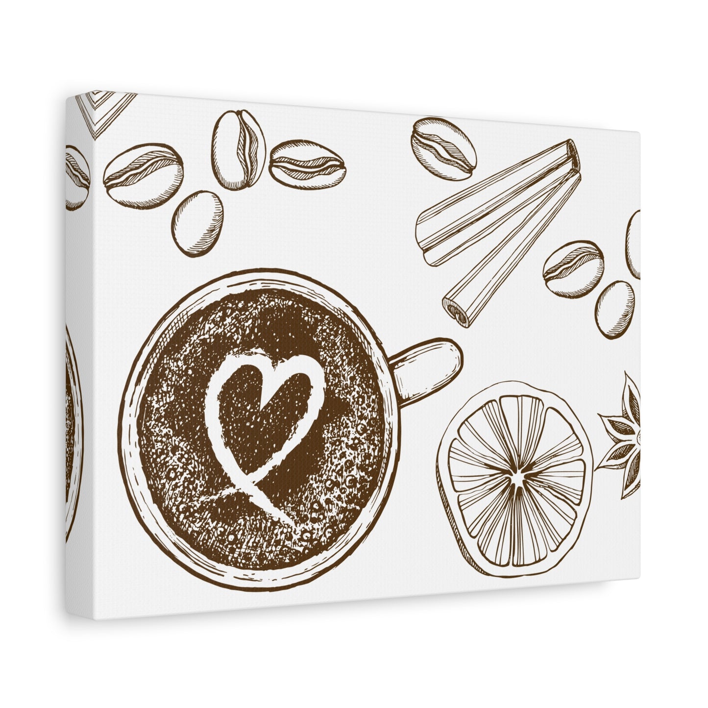 Coffee Lover Art Matte Canvas | Minimalist Home Decor