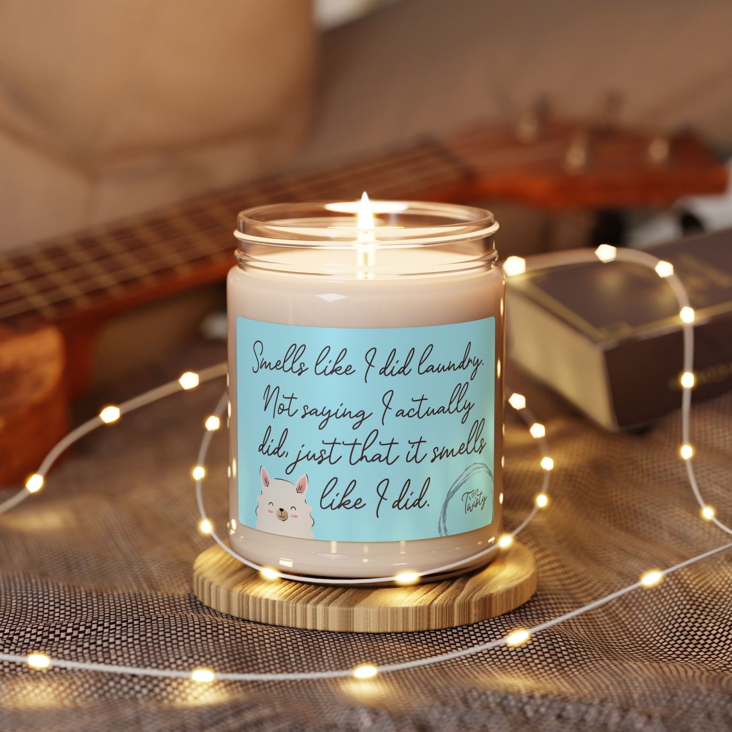 9oz Scented Soy Jar Candle | "Smells like I did laundry. Not saying I did..." Funny Clean Laundry