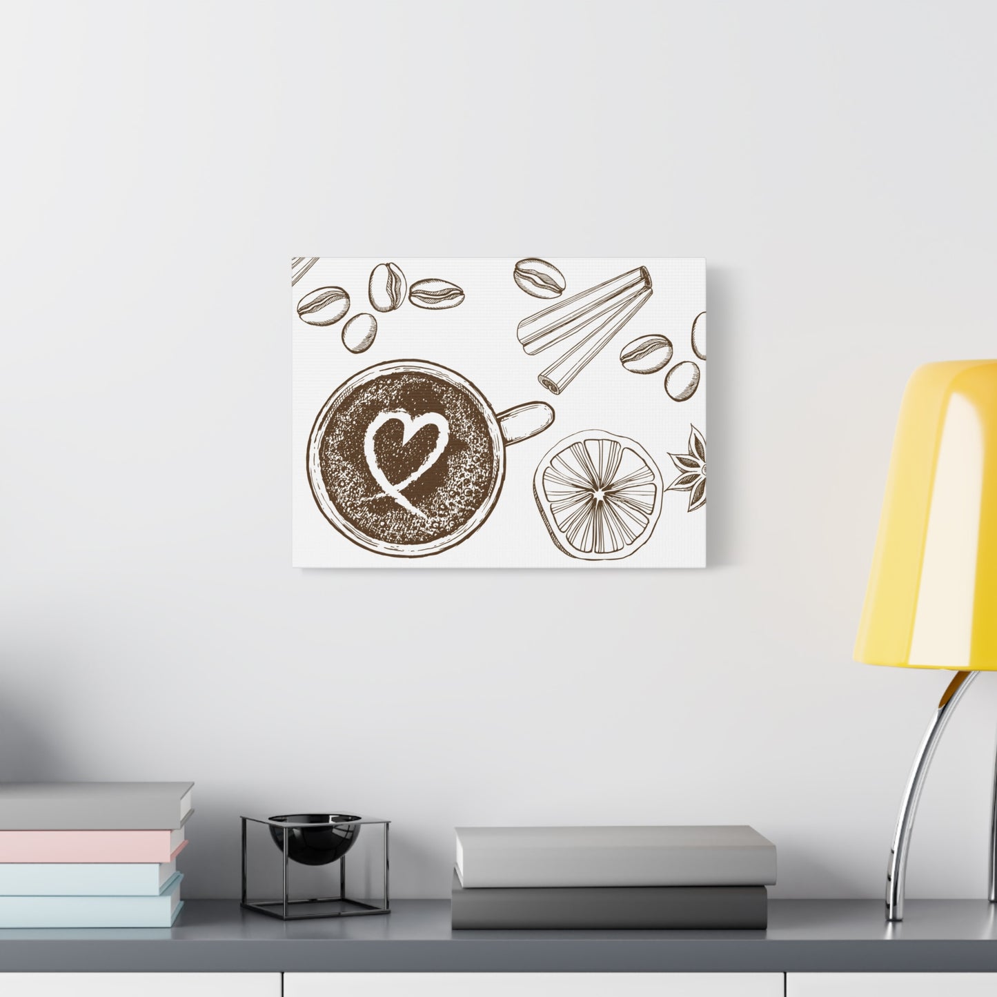 Coffee Lover Art Matte Canvas | Minimalist Home Decor