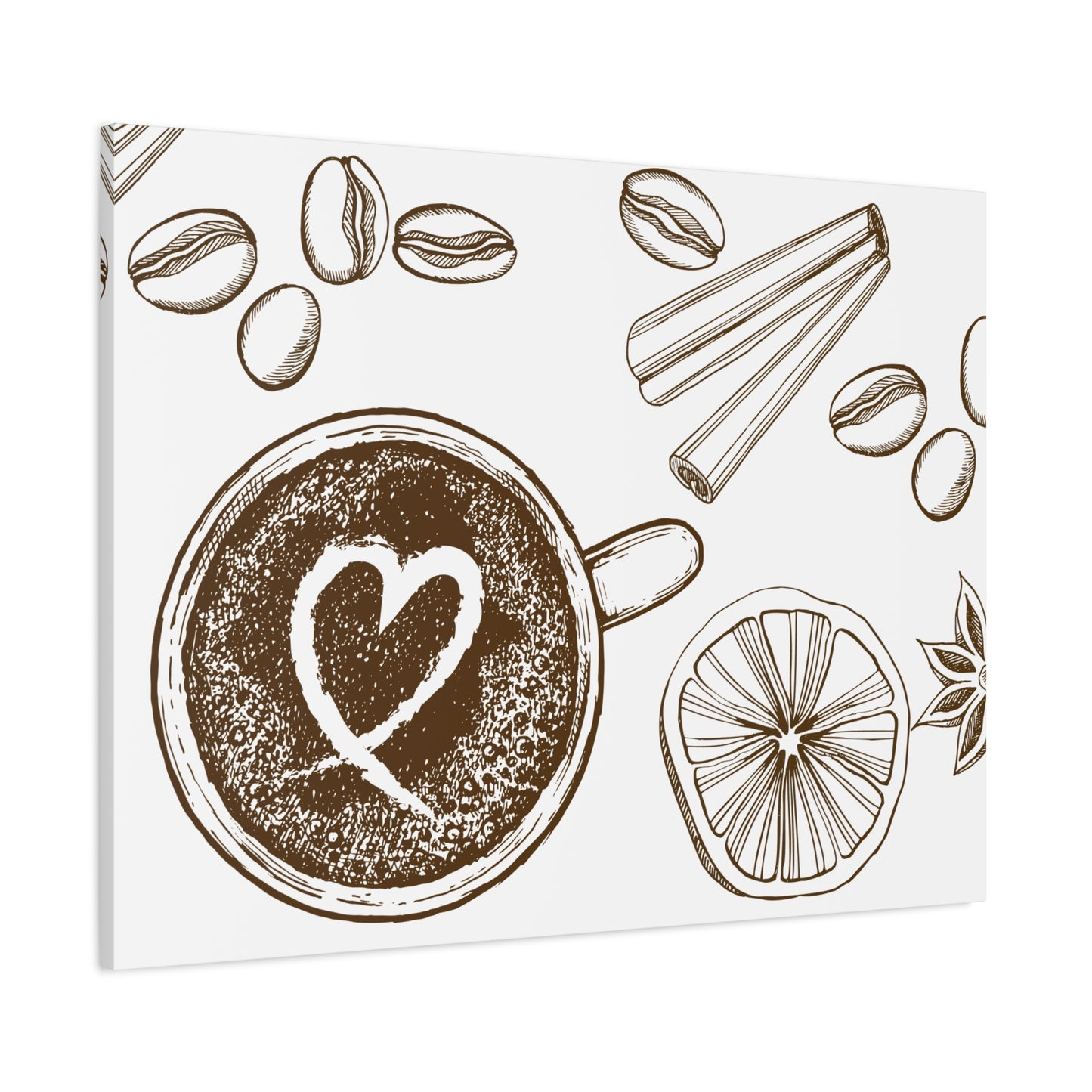 Coffee Lover Art Matte Canvas | Minimalist Home Decor