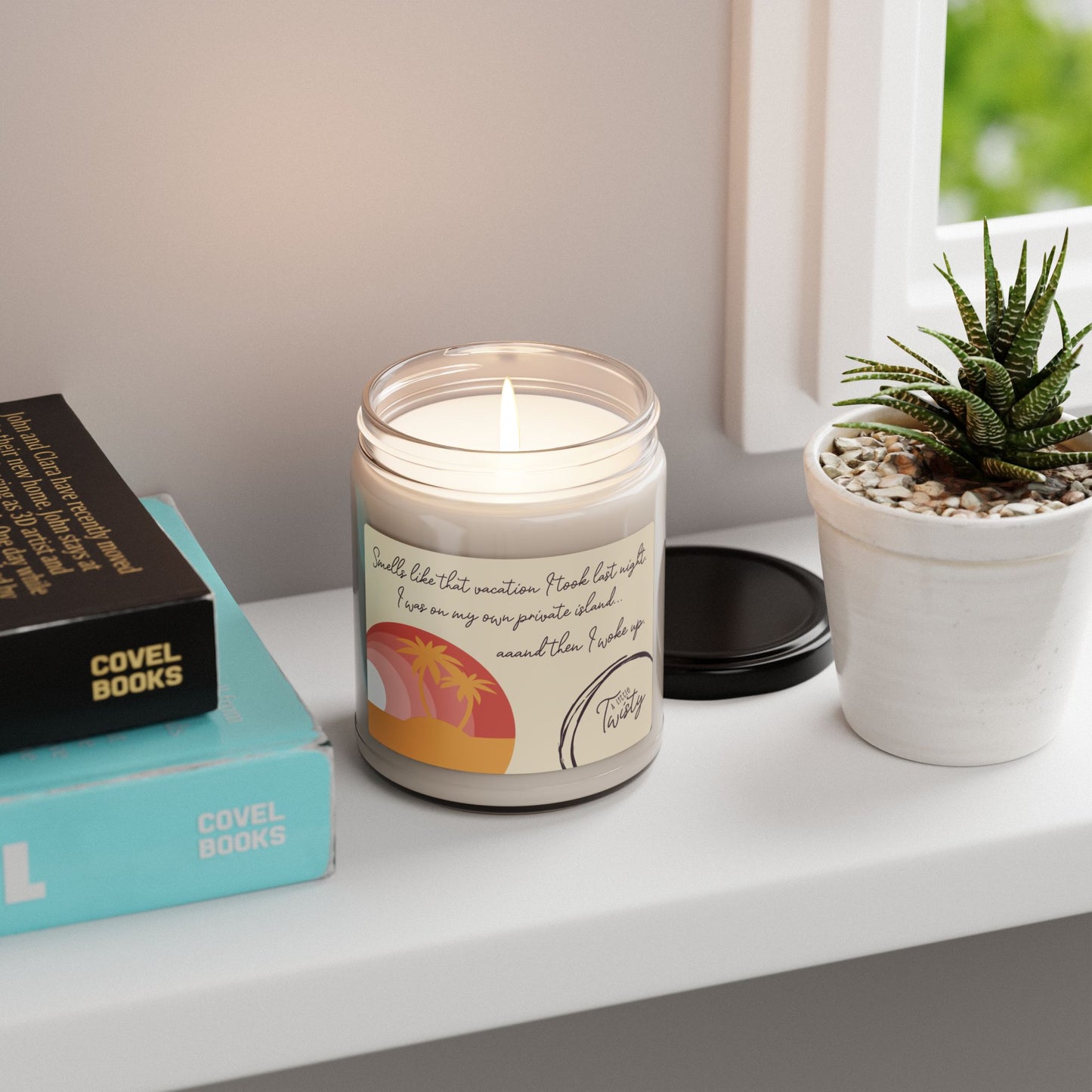 9oz Scented Soy Jar Candle | "Smells like that vacation I took..." Funny Tropical Escape