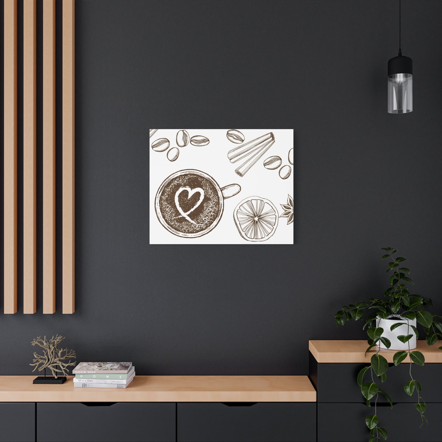 Coffee Lover Art Matte Canvas | Minimalist Home Decor