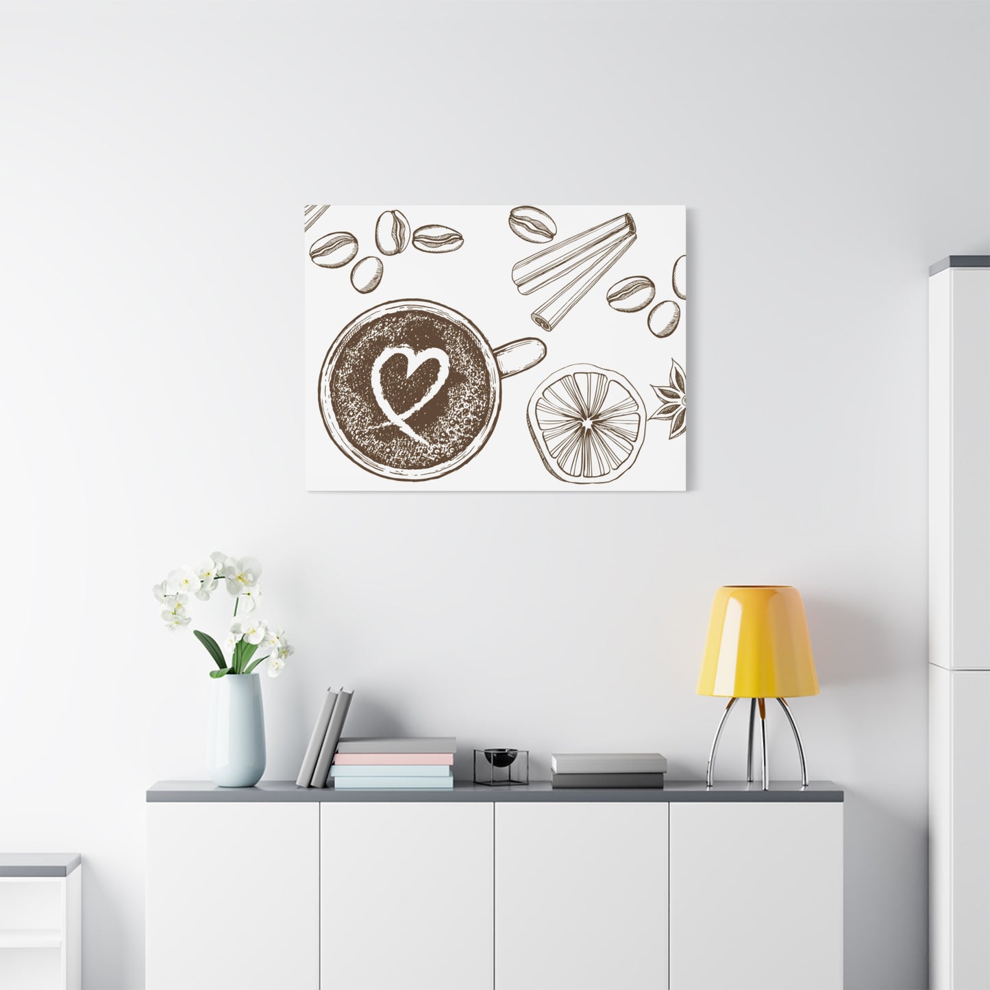 Coffee Lover Art Matte Canvas | Minimalist Home Decor