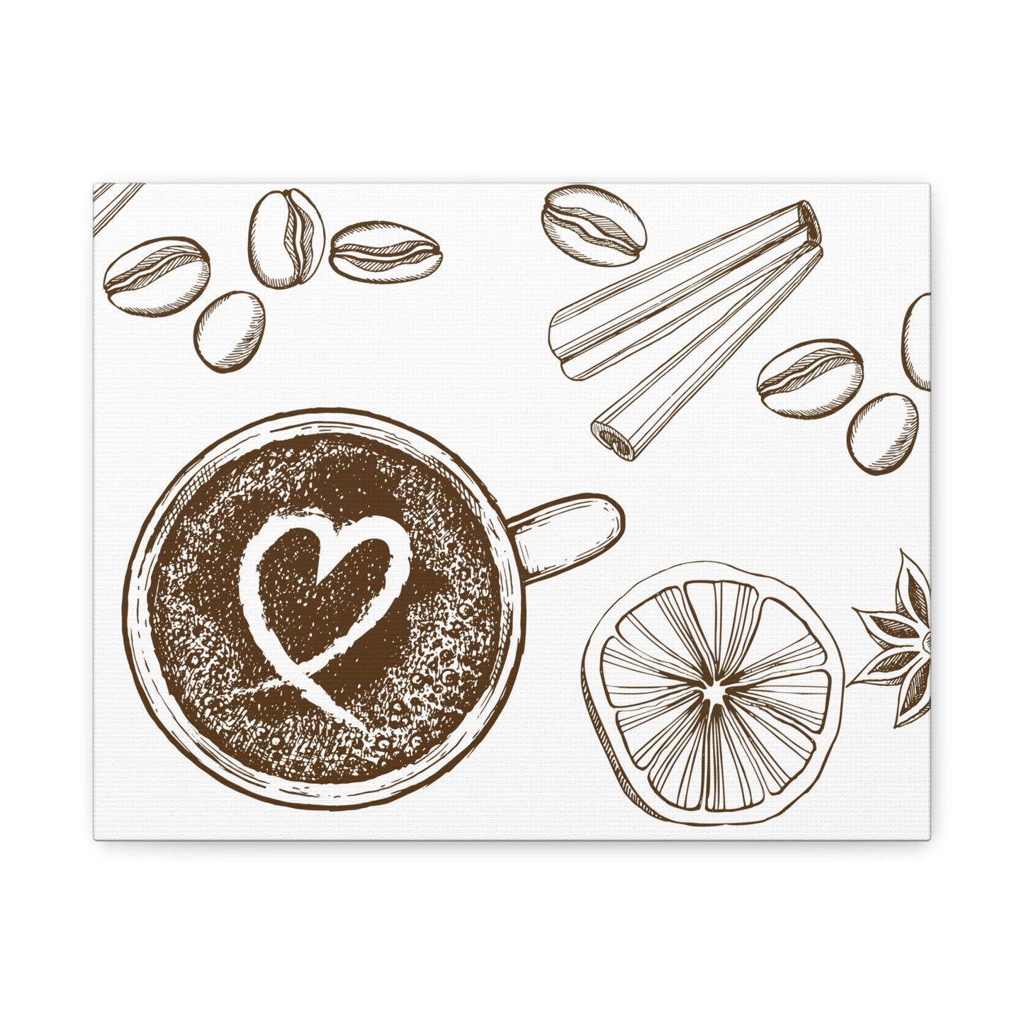Coffee Lover Art Matte Canvas | Minimalist Home Decor