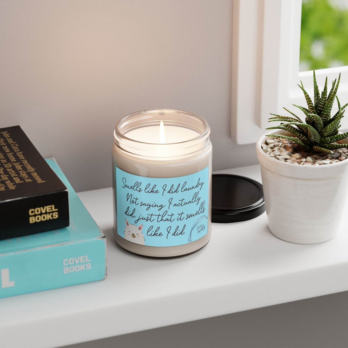 9oz Scented Soy Jar Candle | "Smells like I did laundry. Not saying I did..." Funny Clean Laundry