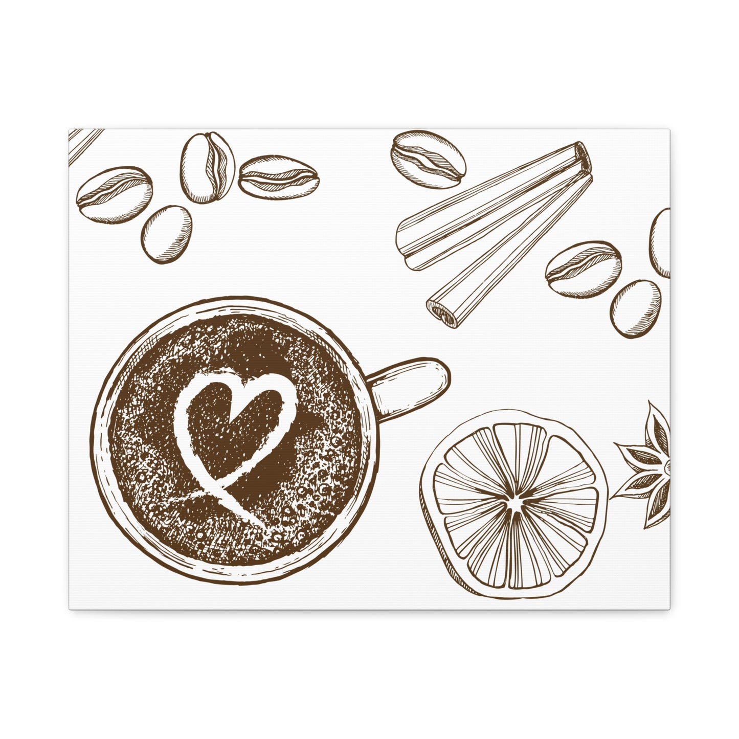 Coffee Lover Art Matte Canvas | Minimalist Home Decor