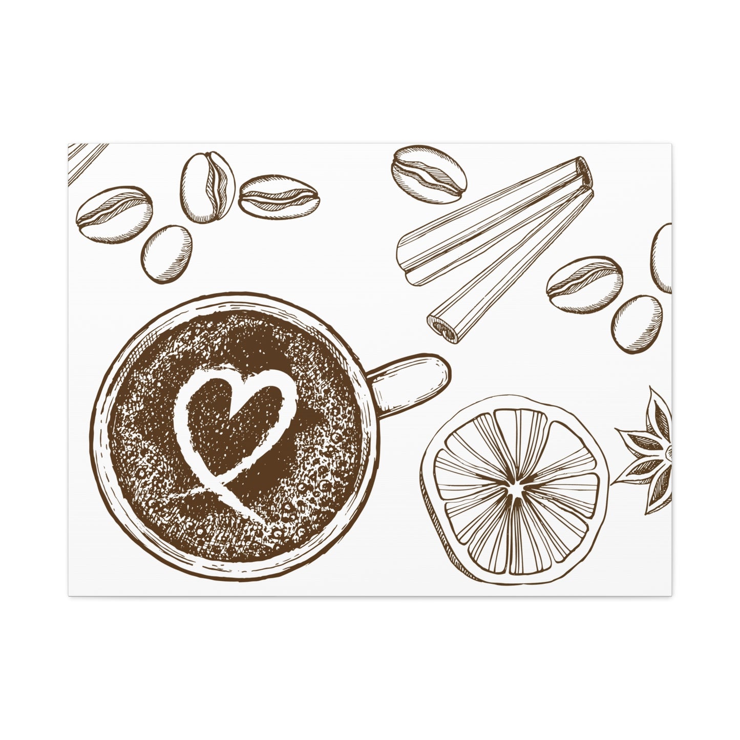 Coffee Lover Art Matte Canvas | Minimalist Home Decor