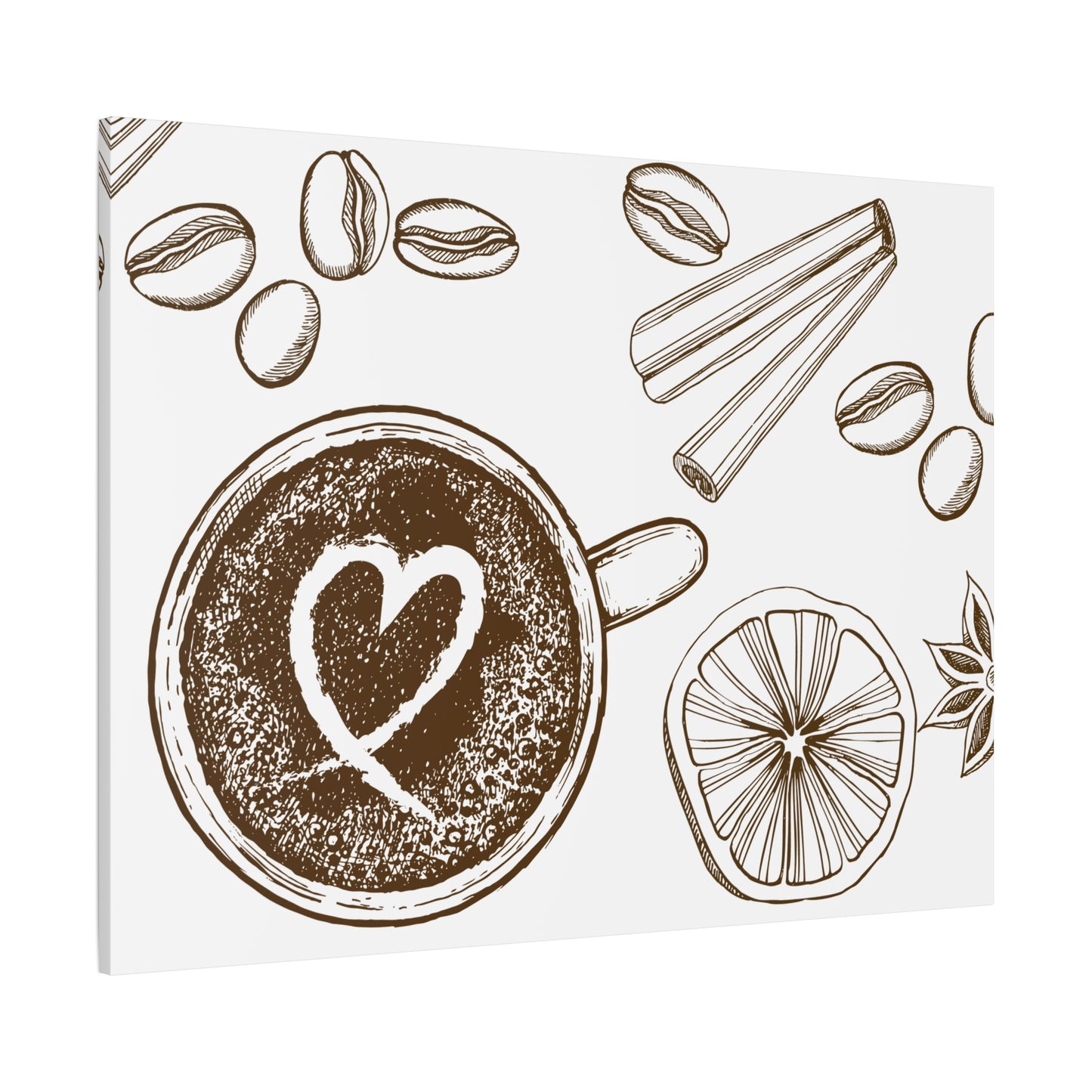 Coffee Lover Art Matte Canvas | Minimalist Home Decor