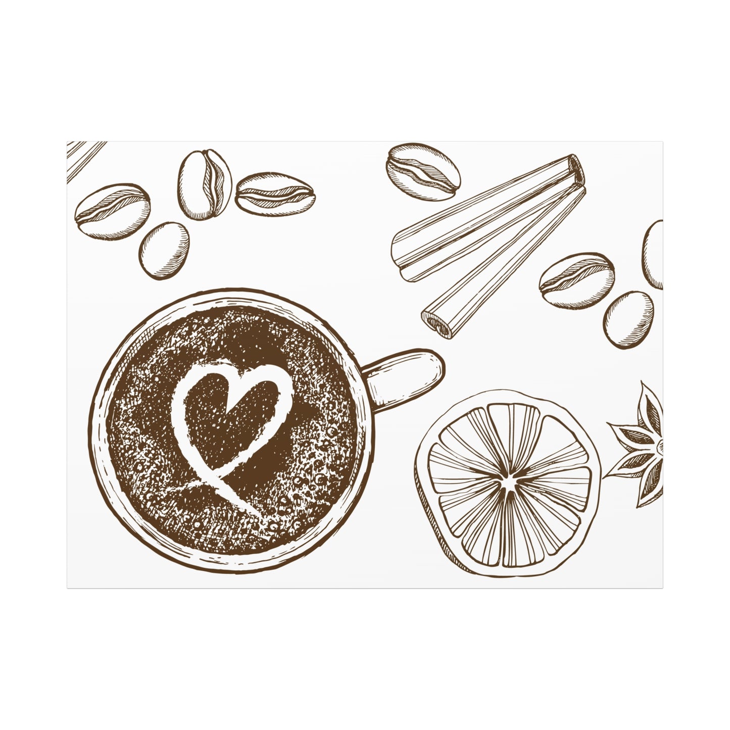 Coffee Lover Art Matte Canvas | Minimalist Home Decor