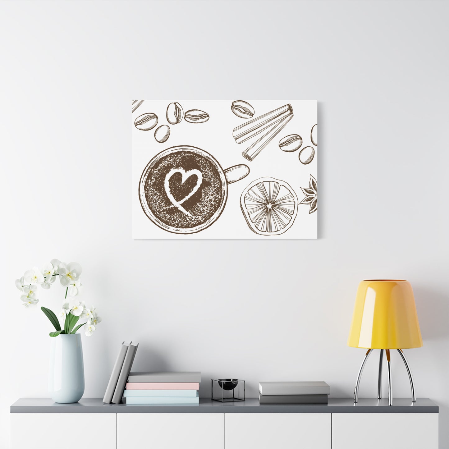Coffee Lover Art Matte Canvas | Minimalist Home Decor