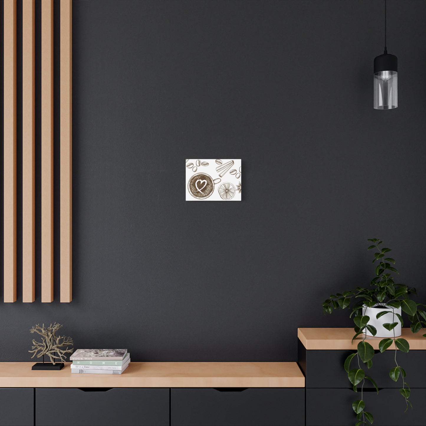 Coffee Lover Art Matte Canvas | Minimalist Home Decor