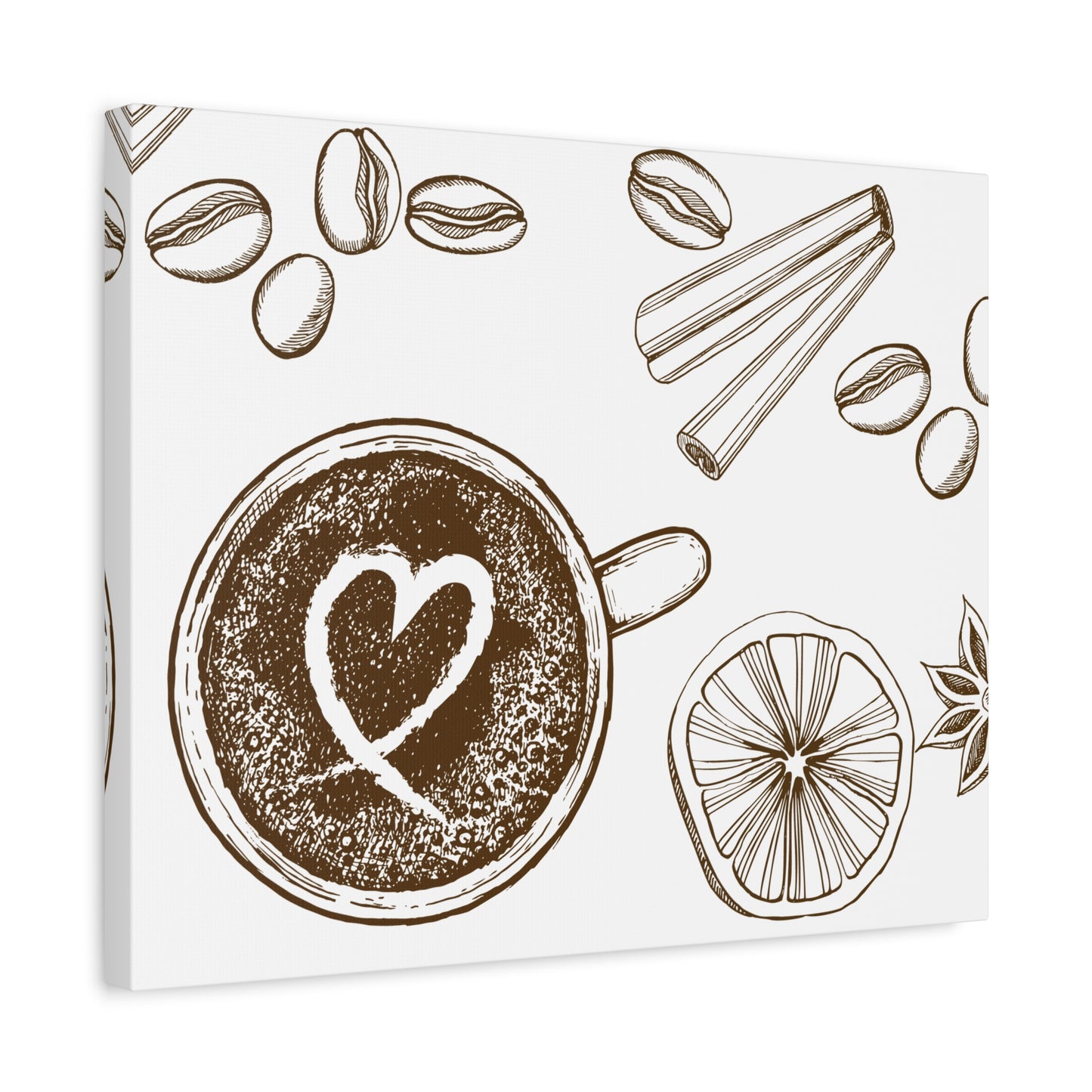 Coffee Lover Art Matte Canvas | Minimalist Home Decor