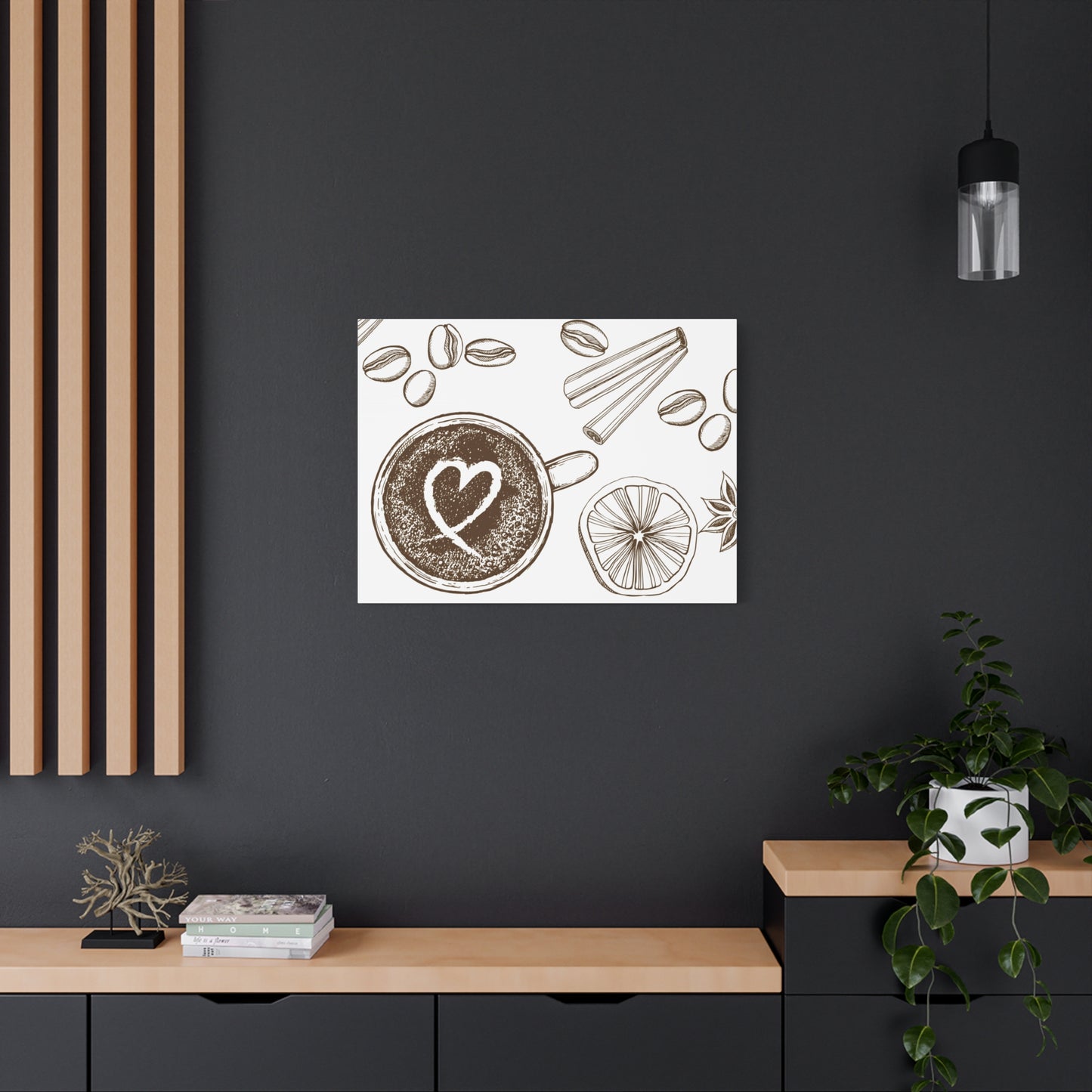 Coffee Lover Art Matte Canvas | Minimalist Home Decor