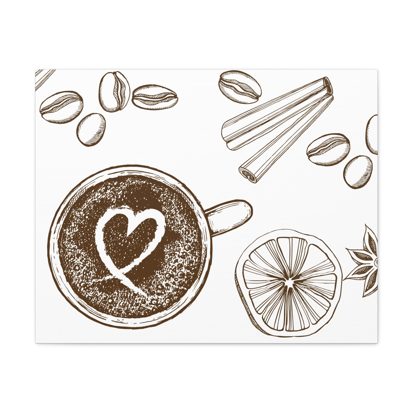 Coffee Lover Art Matte Canvas | Minimalist Home Decor