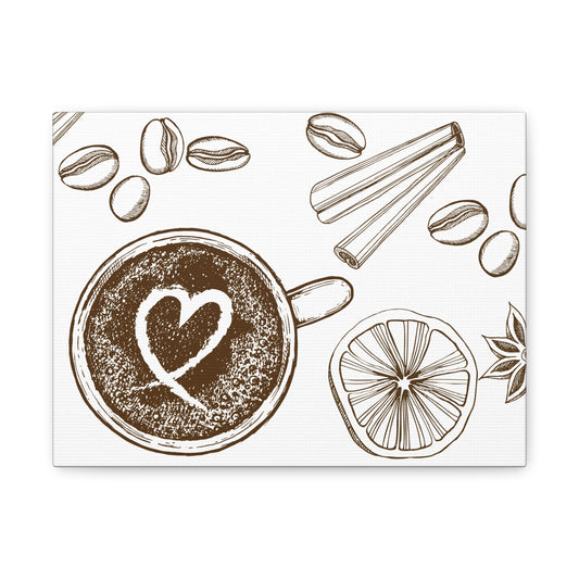Coffee Lover Art Matte Canvas | Minimalist Home Decor