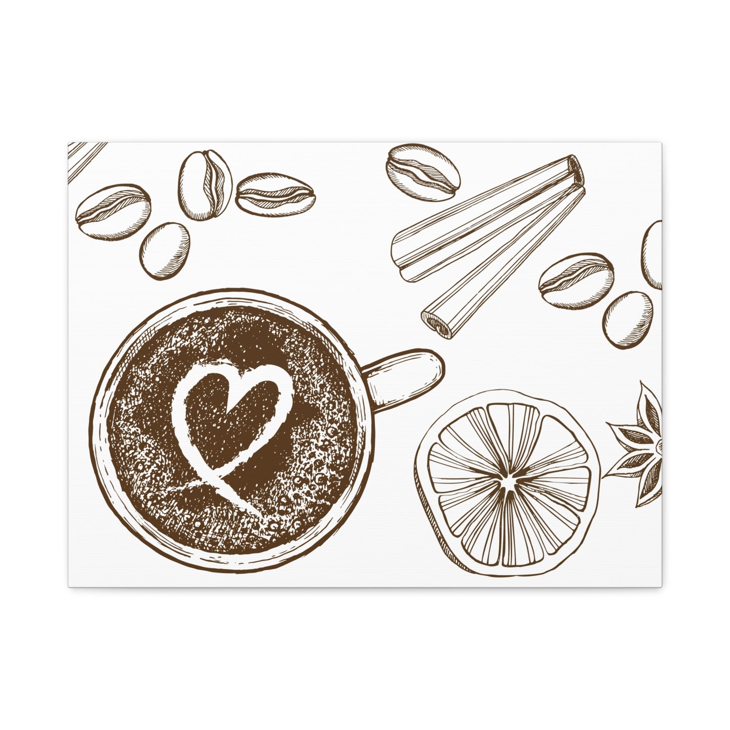 Coffee Lover Art Matte Canvas | Minimalist Home Decor