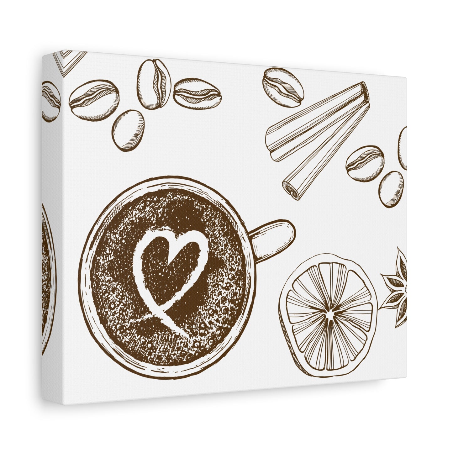 Coffee Lover Art Matte Canvas | Minimalist Home Decor