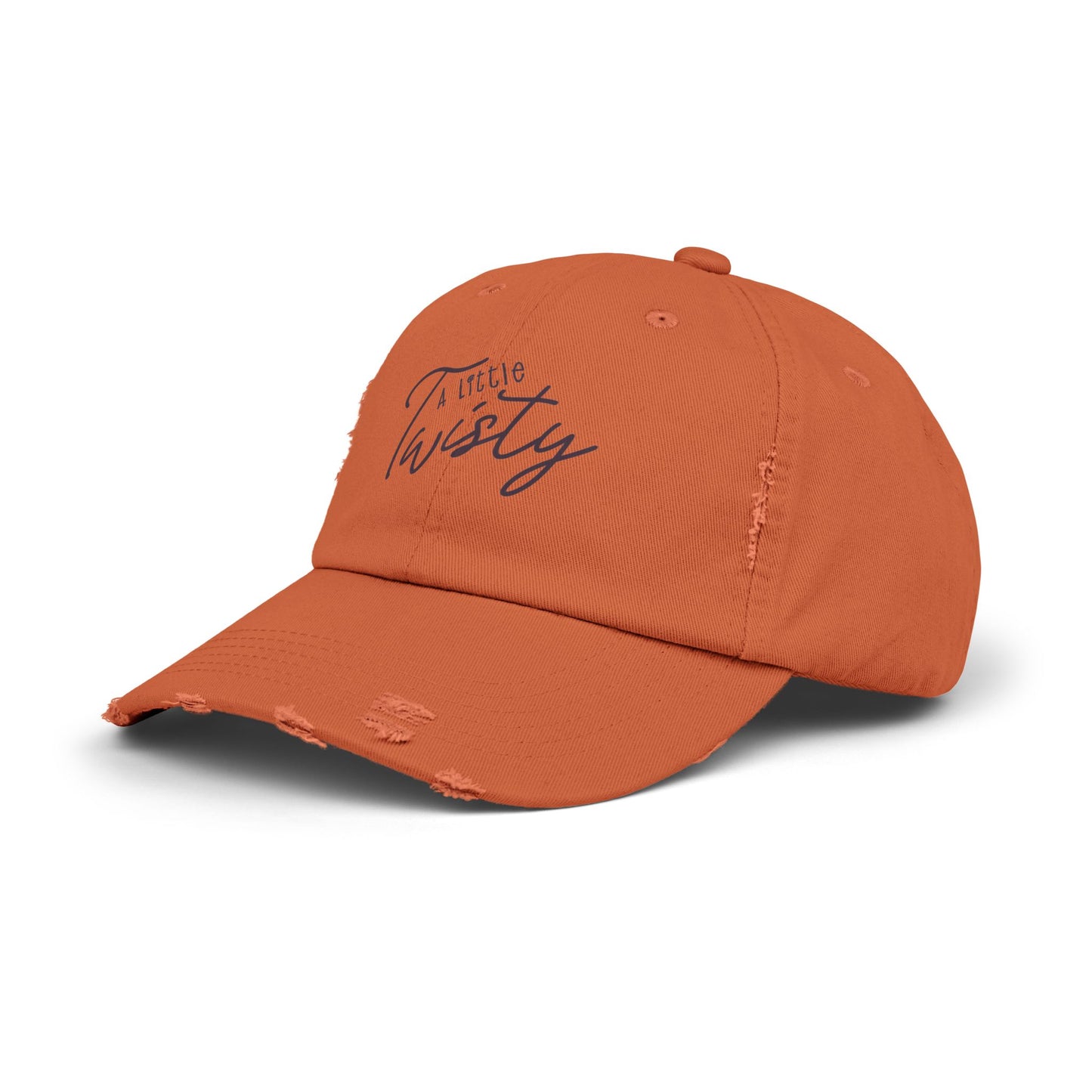 "A Little Twisty" Casual Distressed Cap