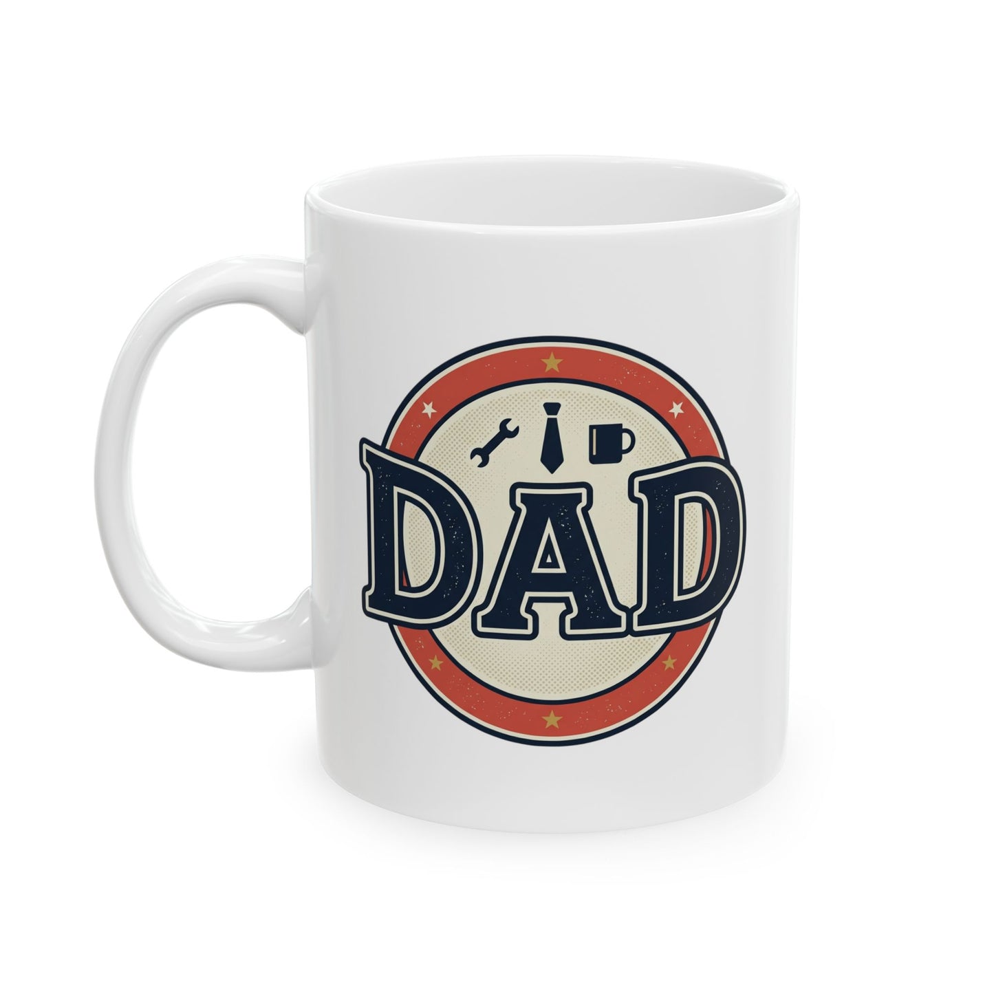 Vintage Dad Mug, Father’s Day Coffee Cup, Retro Americana Mug, Dad Office Mug