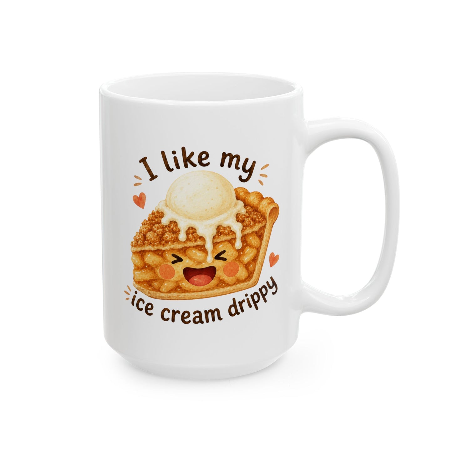 Apple Pie Mug, Pie Lover Gift, Cute Dessert Coffee Mug, Gift for Baker, Kawaii Foodie Mug