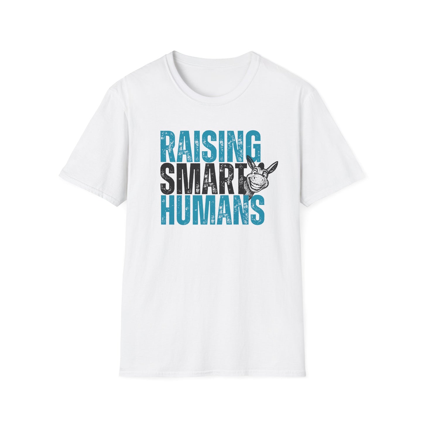 Funny Parenting Shirt | Raising Smart Humans Tee | Smart Ass Humor Parent T-Shirt | Mom Dad Teacher Gift | Trendy Graphic Tee for Parents