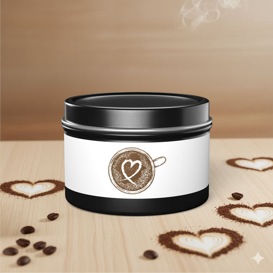 Coffee Lover Candle | Minimalist Fresh Coffee Scented Candle, 4oz or 8oz