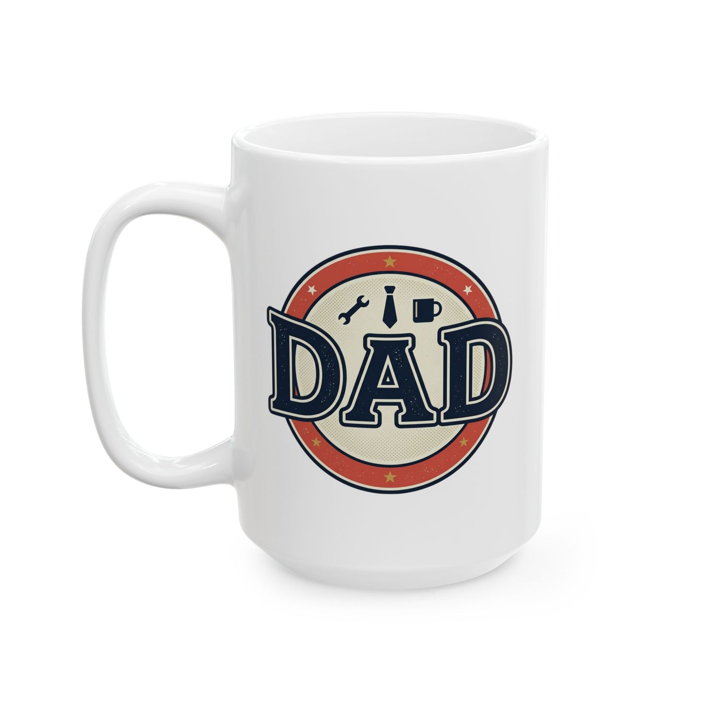 Vintage Dad Mug, Father’s Day Coffee Cup, Retro Americana Mug, Dad Office Mug