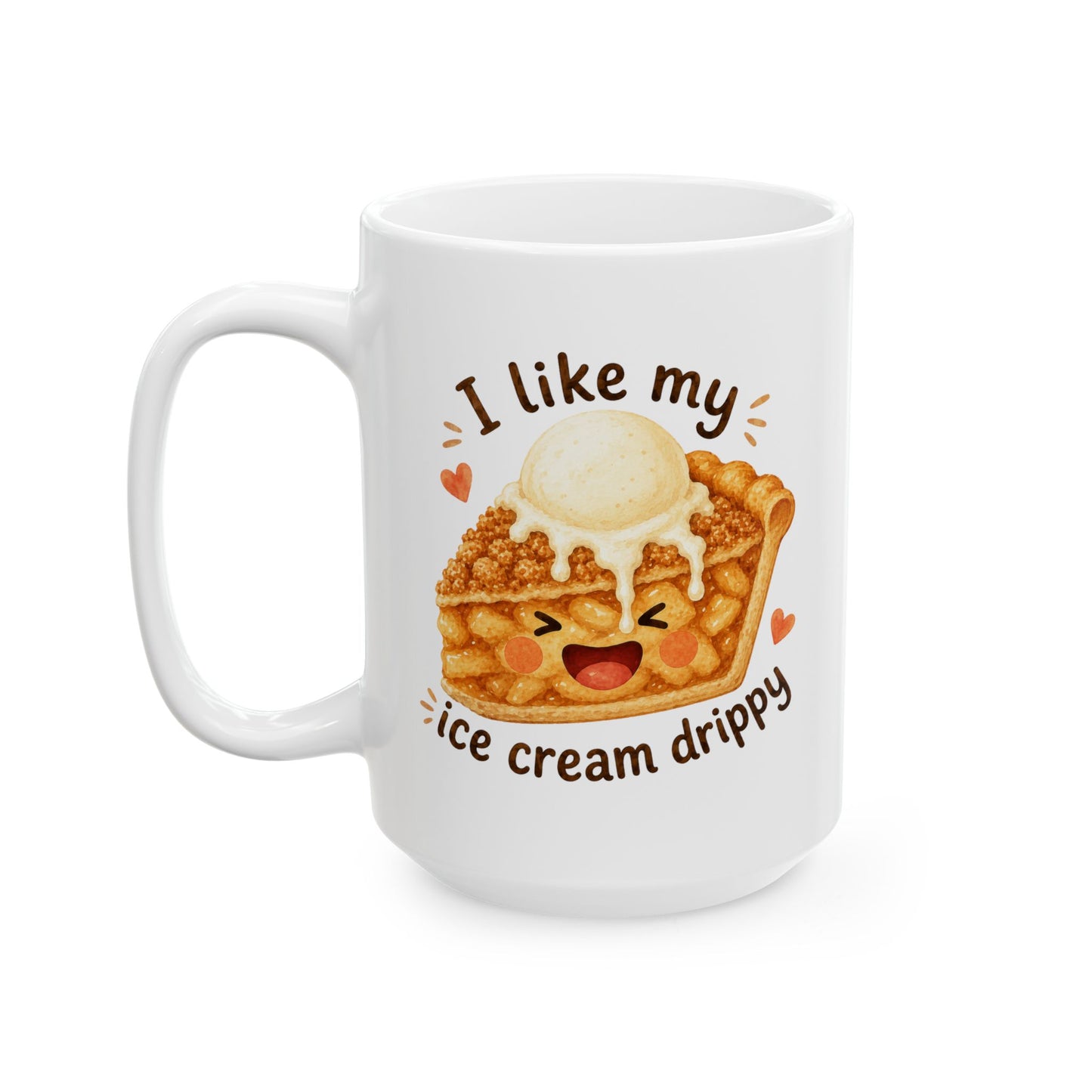 Apple Pie Mug, Pie Lover Gift, Cute Dessert Coffee Mug, Gift for Baker, Kawaii Foodie Mug