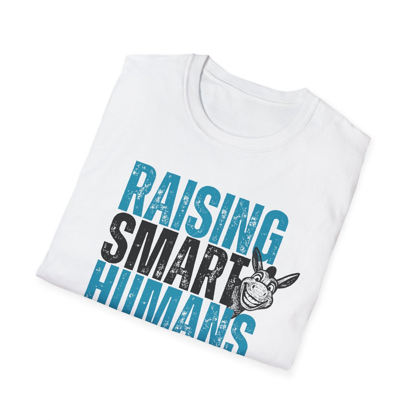 Funny Parenting Shirt | Raising Smart Humans Tee | Smart Ass Humor Parent T-Shirt | Mom Dad Teacher Gift | Trendy Graphic Tee for Parents