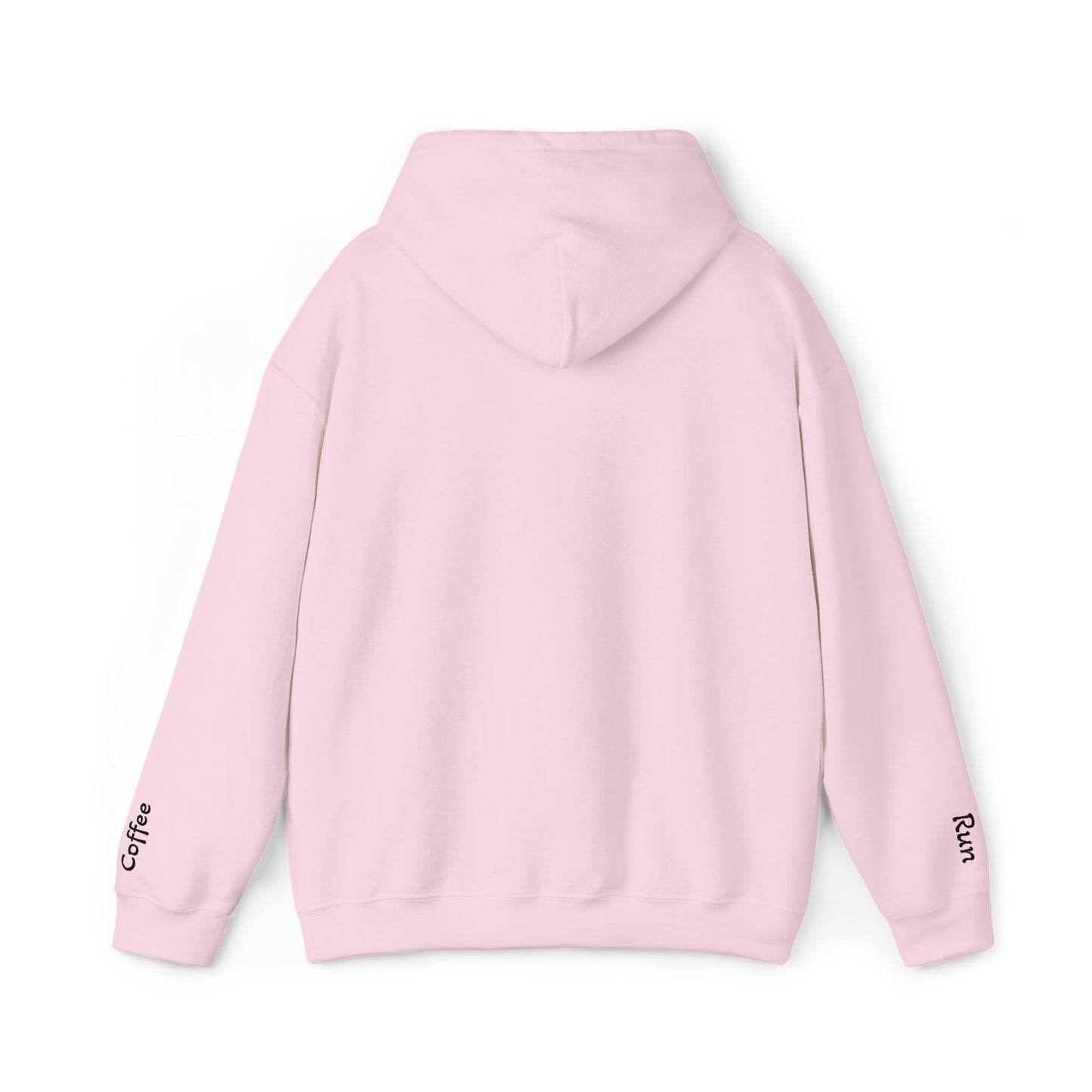 Embroidered Coffee Run Hoodie – Cozy Cotton Blend Sweatshirt, Minimalist Coffee Lover Gift, Running & Caffeine Sweatshirt, Unisex Pullover Hoodie