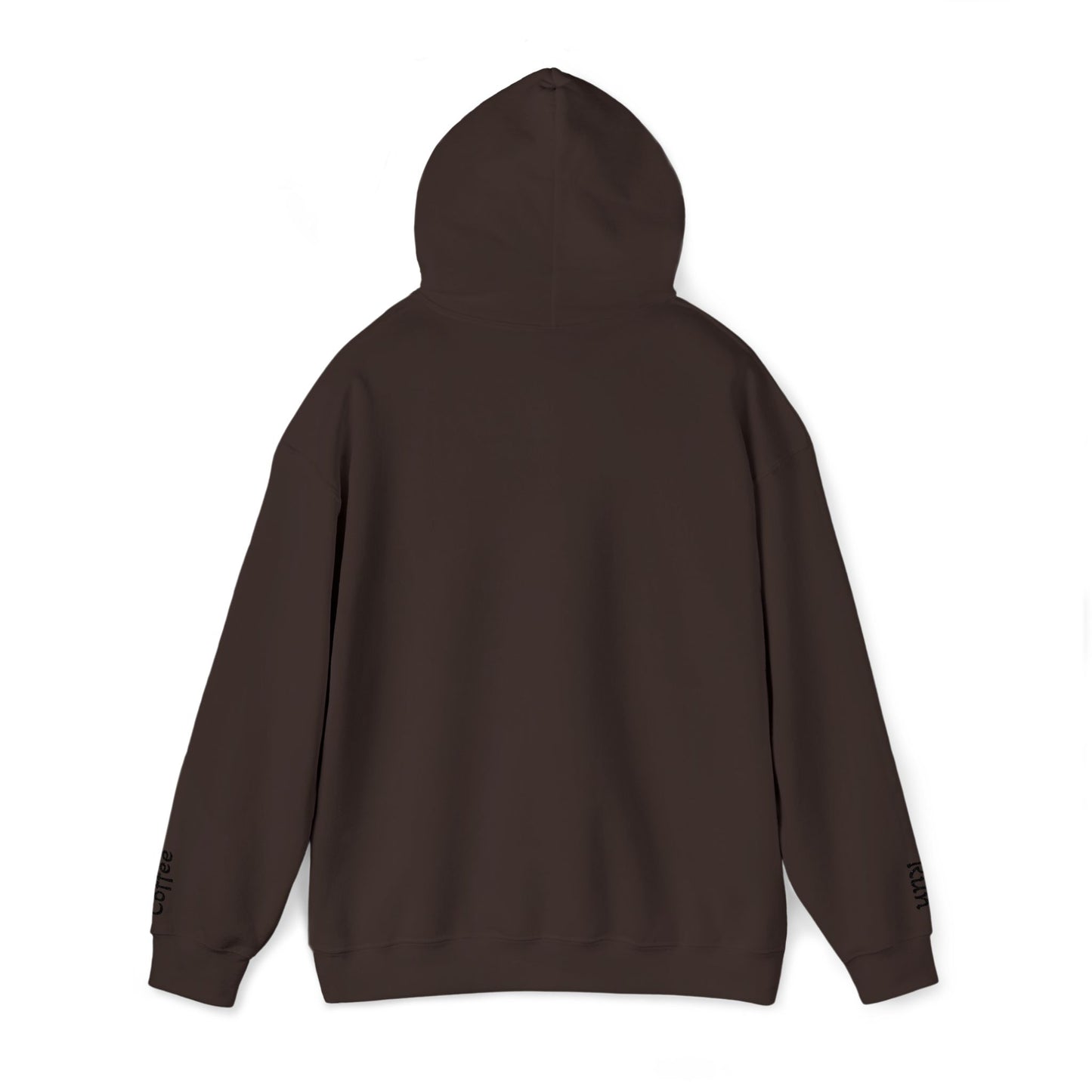Embroidered Coffee Run Hoodie – Cozy Cotton Blend Sweatshirt, Minimalist Coffee Lover Gift, Running & Caffeine Sweatshirt, Unisex Pullover Hoodie