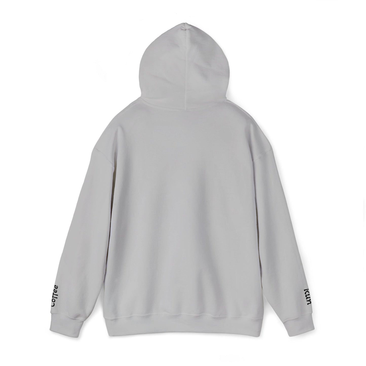 Embroidered Coffee Run Hoodie – Cozy Cotton Blend Sweatshirt, Minimalist Coffee Lover Gift, Running & Caffeine Sweatshirt, Unisex Pullover Hoodie