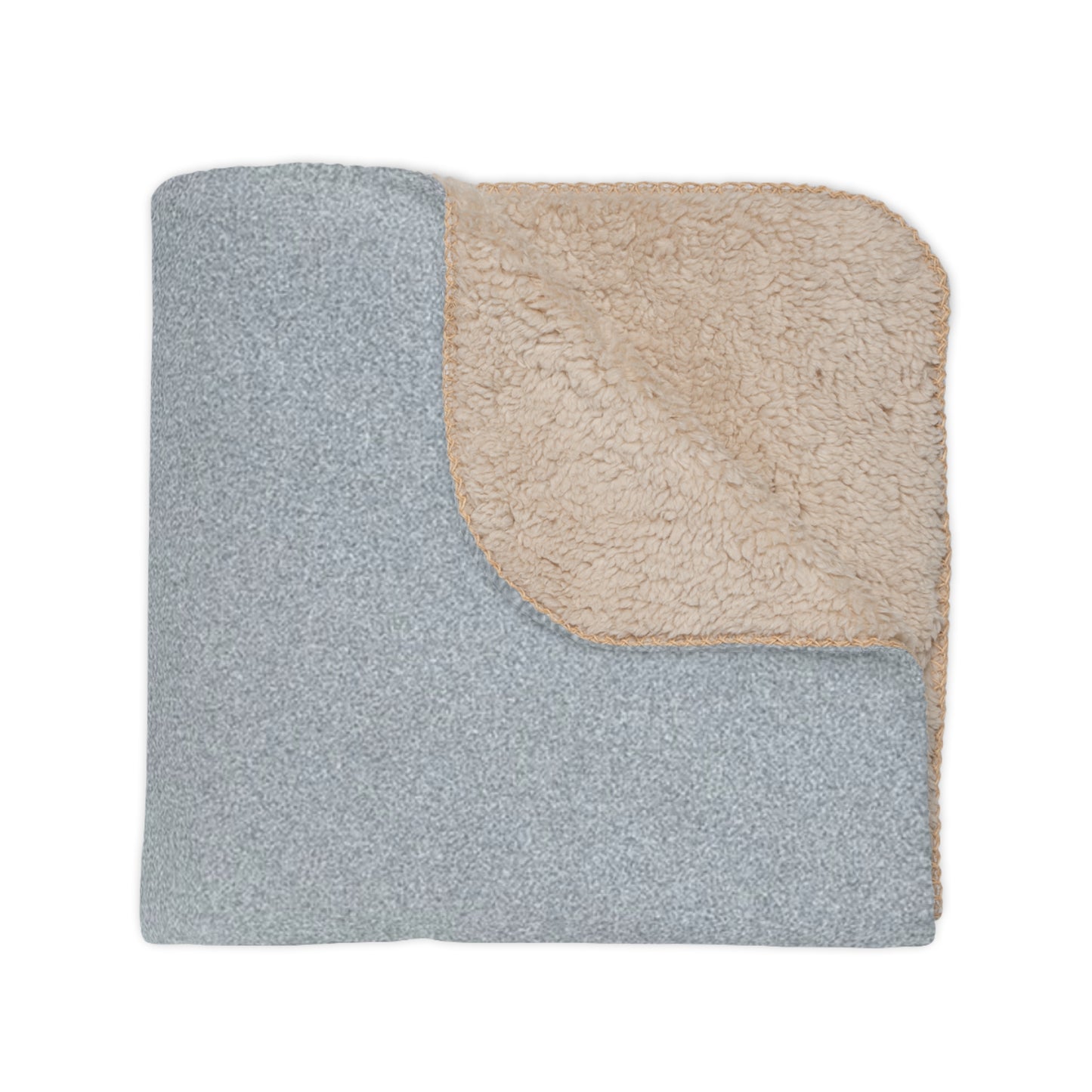 Cozy Blue & Grey Sherpa Throw Blanket – Soft Reversible Plush Fleece, Abstract Ocean Wave Decor, Warm Sofa & Bed Blanket, Modern Minimalist Home Gift