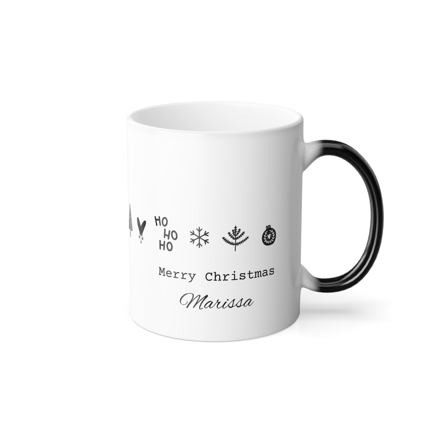 Personalized Color-Changing Christmas Mug — Custom Name Heat Reveal Coffee Cup | 11oz Holiday Gift for Her, Him, or Secret Santa