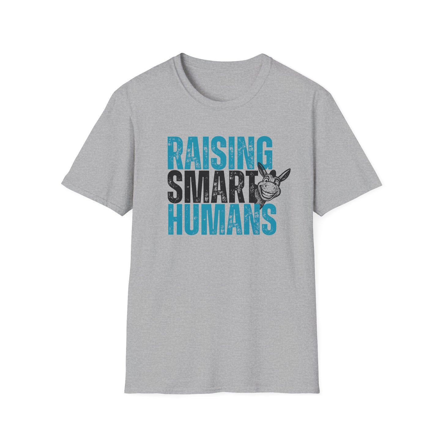 Funny Parenting Shirt | Raising Smart Humans Tee | Smart Ass Humor Parent T-Shirt | Mom Dad Teacher Gift | Trendy Graphic Tee for Parents