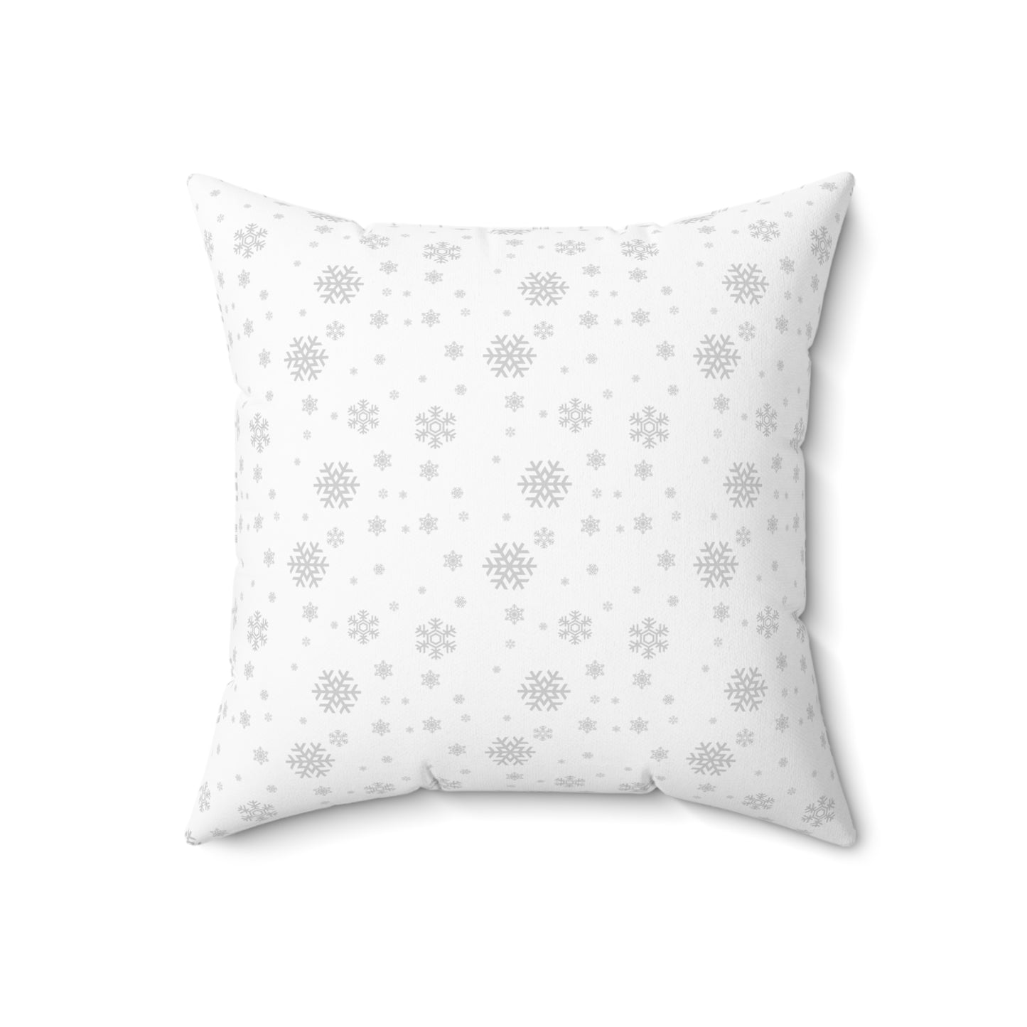 Snowflake Throw Pillow – Winter Decorative Cushion, Minimalist Christmas Pillow Cover, Cozy Holiday Home Décor, Double-Sided Print