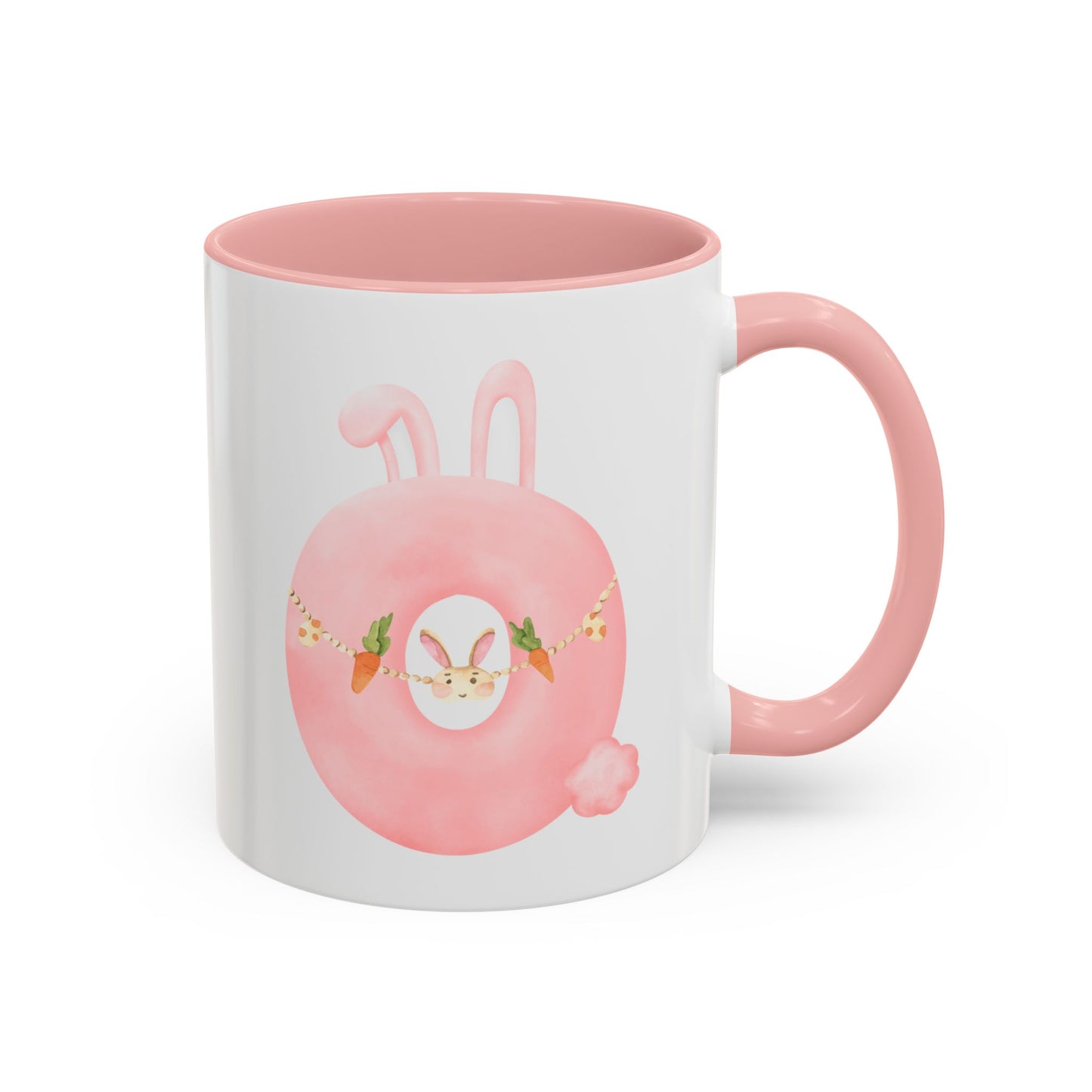 Personalized Easter Initial Mug – Bunny Letter Coffee Cup – Custom Spring Monogram Mug – Easter Gift for Kids, Girls, Mom – 11oz 15oz Ceramic