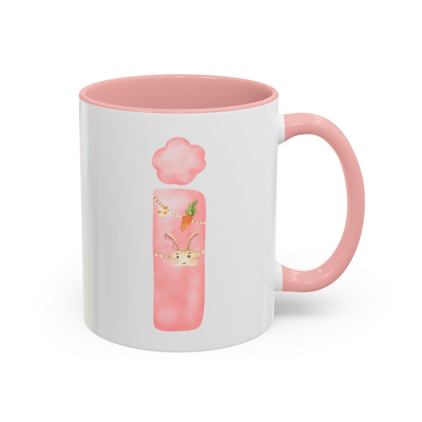 Personalized Easter Initial Mug – Bunny Letter Coffee Cup – Custom Spring Monogram Mug – Easter Gift for Kids, Girls, Mom – 11oz 15oz Ceramic