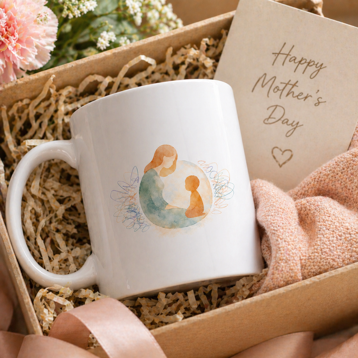 Autism Mom Mug, Neurodiversity Art Cup, Mother Child Love Gift, Sensory Support Coffee Mug