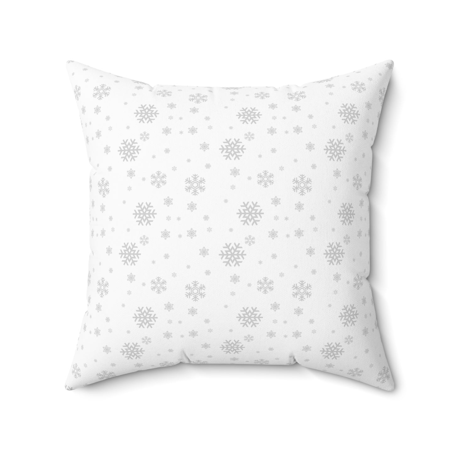 Snowflake Throw Pillow – Winter Decorative Cushion, Minimalist Christmas Pillow Cover, Cozy Holiday Home Décor, Double-Sided Print
